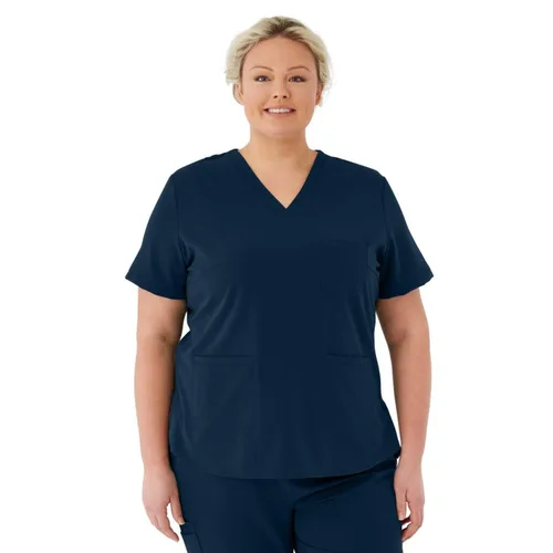Miniatura 33 de ave. Lex - Blusa médica para mujer, estilo túnica, tela elástica en 4 direcciones, cómoda, de fácil cuidado, uniformes médicos para mujer