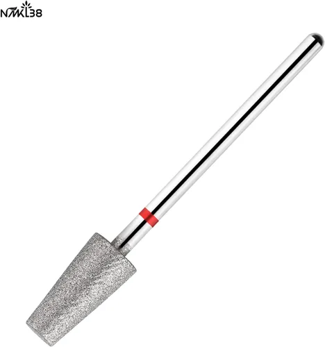 Miniatura 6 de Brocas de diamante de barril para uñas, cortador de fresado rotativo para cutículas, accesorios para máquinas de taladro de uñas (1D-F)