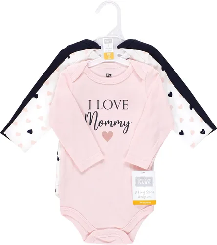 Miniatura 2 de Hudson Baby Body unisex de algodón de manga larga, para bebé