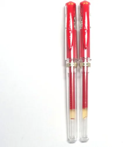 Uni-ball Signo Broad UM-153 Bolígrafo de tinta de gel, rojo, 2 bolígrafos por paquete (importación de Japón) [Paquete original Komainu-Dou]