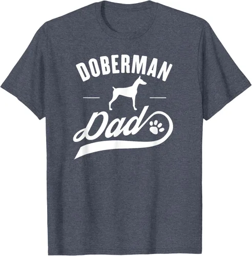 Miniatura 79 de Doberman Dad - Camiseta para amante del dueño del perro, Negro, S