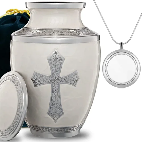 Miniatura 21 de Urna pequeña para cenizas de recuerdo para mujeres y hombres, mini urnas de corazón para cenizas humanas masculinas o femeninas, mini urnas azules