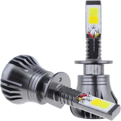 Miniatura 9 de Switchback - Bombillas LED estroboscópicas de destello blancas y rosa púrpura H1 súper brillantes, luz antiniebla o luces de conducción diurna