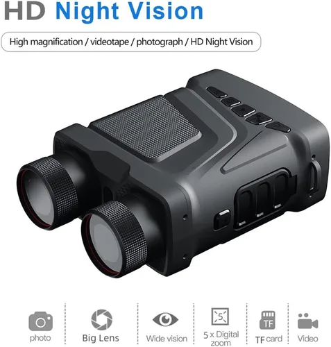 Miniatura 7 de Gafas de visión nocturna, prismáticos de visión nocturna infrarroja con zoom digital 5X, video 1080P, pantalla TFT de 3 pulgadas, gafas de visión