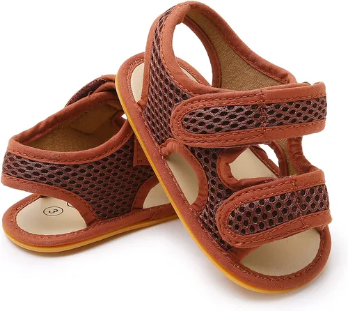 Miniatura 2 de RVROVIC Sandalias de primera calidad para bebés, niños y niñas, suela de goma antideslizante suave, zapatos de verano al aire libre para niños