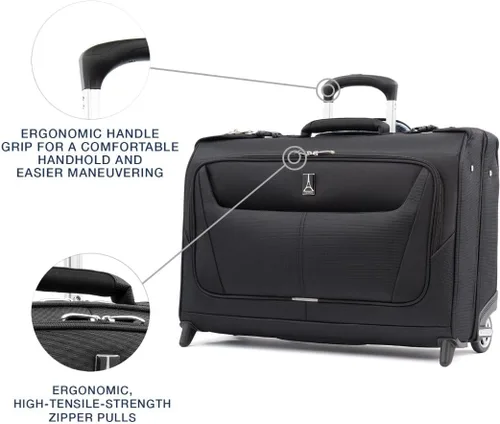 Miniatura 2 de Travelpro Maxlite 5 Bolsa de mano con ruedas para ropa, Negro -, Maxlite 5 - Bolsa ligera de mano con ruedas