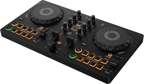 Miniatura 3 de AlphaTheta/Pioneer DJ DDJ-FLX2 Controlador de DJ para Principiantes – Controlador Portátil de 2 Canales con Alimentación USB y Diseño Profesional