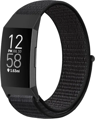 Miniatura 15 de Correas de reloj de nailon compatibles con Fitbit Charge 4/Charge 3/SE, pulsera de repuesto transpirable suave para deporte, correa con banda