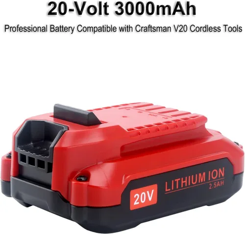 Miniatura 3 de Biswaye Batería de iones de litio de 20 V MAX CMCB202 compatible con Craftsman V20 Batería CMCB204 CMCB202 CMCB201