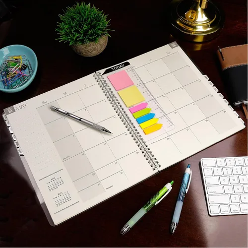 Miniatura 3 de ESSENTIAL - Agenda mensual 2026 con pestañas, 8.5 x 11 pulgadas: 14 meses (noviembre de 2025 a diciembre de 2026), diseño profesional, simple, fácil