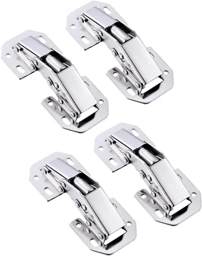 Miniatura 12 de QRity 2X Paquete de Bisagras para Puerta de Gabinete de Cocina Bisagras Ocultas para Puerta de Armario - Sin Ranura Requerida - Fácil de Instalar