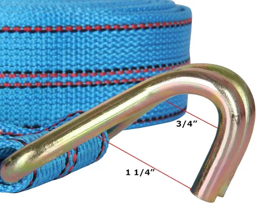 Miniatura 3 de Paquete de 2 correas de amarre de trinquete, 2 pulgadas x 33 pies, 10,000 libras de resistencia a la rotura, correas de amarre de carga resistentes