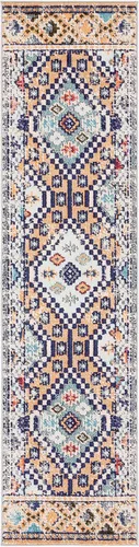 Miniatura 43 de Safavieh Madison Collection MAD418F - Alfombra de área con diamantes, Polipropileno, Gris/amarillo