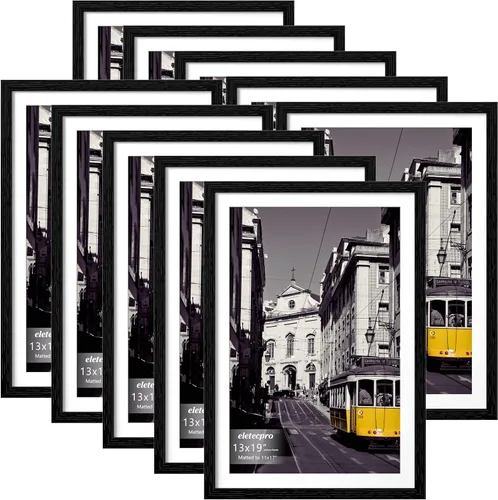 Miniatura 38 de eletecpro - Juego de 10 marcos de fotos de 5 x 7 pulgadas, collage de marcos de fotos para decoración de pared, muestra fotos de 4 x 6