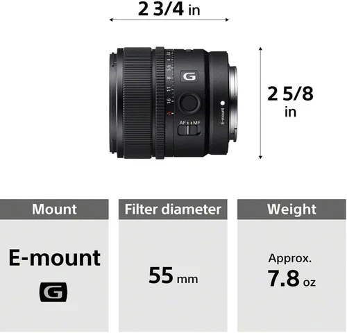 Miniatura 5 de Sony E 15mm f/1.4 G Lente APS-C de Gran Apertura con Filtro de Vidrio UV de 55mm + Kit de Limpieza Deluxe + Bolígrafo de Limpieza de Lentes +