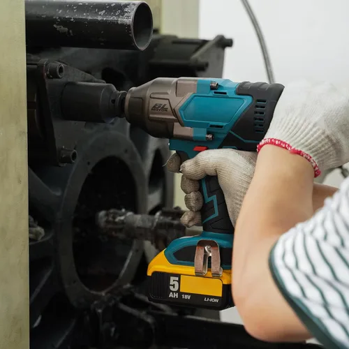 Miniatura 6 de 1500 Nm (1100 pies-libras) de par máximo, llave de impacto inalámbrica de 20 V y 1/2 pulgada sin escobillas, ajuste de 4 velocidades, arranque