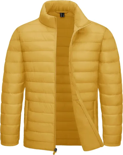 Miniatura 15 de TACVASEN Chaqueta Puffer Ligera para Hombre Chaquetas Acolchadas de Invierno Puffy Abrigadas Resistentes al Agua Resistentes al Viento Abrigos