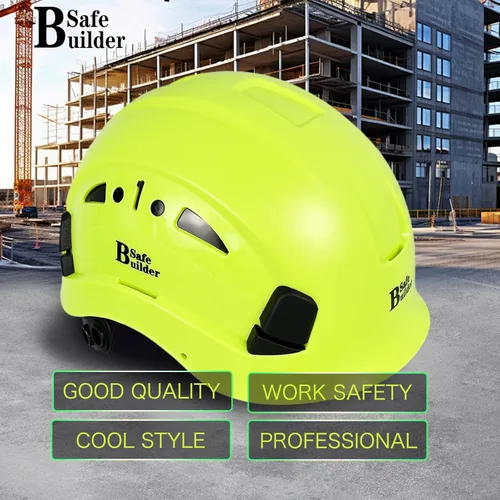 Miniatura 3 de SAFEBUILDER Casco de seguridad industrial con visera Casco duro ABS con visera Ventilación ajustable Casco de construcción Protección para la cabeza