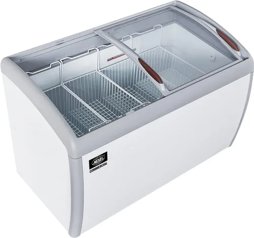 Miniatura 3 de Nexel Congelador de helado, tapa de vidrio curvada, 49"W