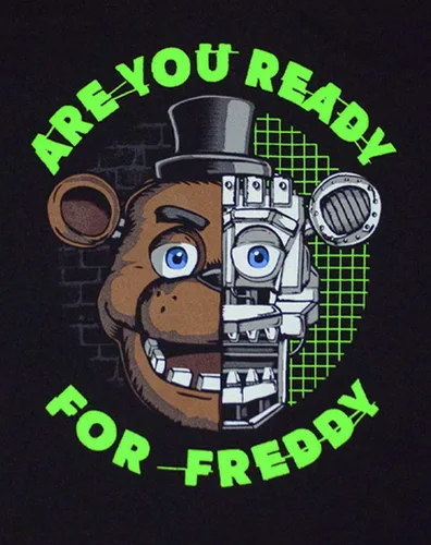 Miniatura 3 de Five Nights At Freddy's Camiseta de niño I Survived, Negro