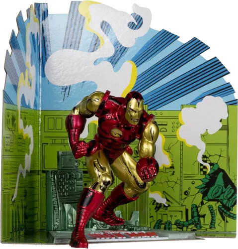 Miniatura 5 de McFarlane Toys - Figura posada a escala 1:10 de Marvel Iron Man con escena (The Invincible Iron Man #126)