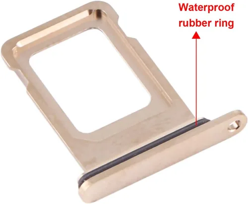 Miniatura 2 de Bandeja de repuesto para tarjeta SIM para iPhone 12 Pro y iPhone 12 Pro Max (dorado) con anillo de goma impermeable y pasador de expulsión