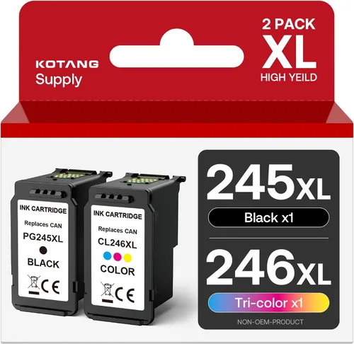 Paquete combinado 245XL 246XL para Canon Ink 245 246 PG-245 XL CL-246 XL Cartuchos de tinta para Canon Pixma TR4500 TR4520 MX490 MX492 MG2522 MG2420