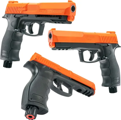 Miniatura 4 de T4E by P2P HDP Pistola de aire de bola de pimienta calibre .50 con 5 tanques de CO2 de 0.42 oz incluidos y 10 bolas de pimienta gratis y 10 bolas