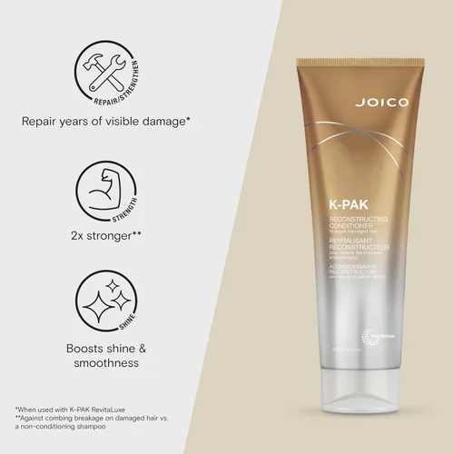 Miniatura 3 de Joico K-PAK Daily Reconstructing Conditioner For Damaged Hair Restore Shine Smooth & Detangle Eliminate Static With Keratin & Guajava
