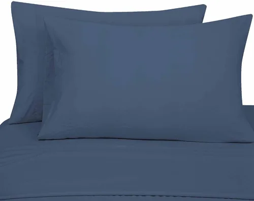 Miniatura 226 de ROYALE LINENS Juego de sábanas Cal King de 4 piezas, ropa de cama de microfibra suave cepillada de 1800 hilos, 1 sábana bajera, 1 sábana encimera, 2