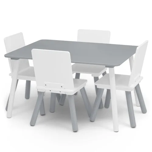 Miniatura 7 de Delta Children Juego de mesa y silla para niños (4 sillas incluidas), ideal para artes y manualidades, merienda, educación en casa, tareas y más