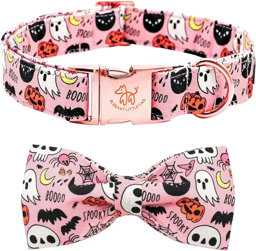 Miniatura 22 de Elegante collar para perro con moño Floral Vintage, cómoda pajarita para perro, collar de perro con lazo Collar ajustable para perros pequeños