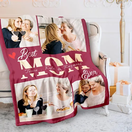 Miniatura 14 de Gowelly Manta personalizada con texto fotográfico, manta personalizada con imágenes para adultos, regalos de aniversario personalizados