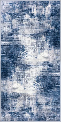 Miniatura 830 de IOHOUZE Alfombra abstracta lavable de 3 x 12 pies para pasillos, antideslizante para cocina, camino de entrada de lana sintética para interiores