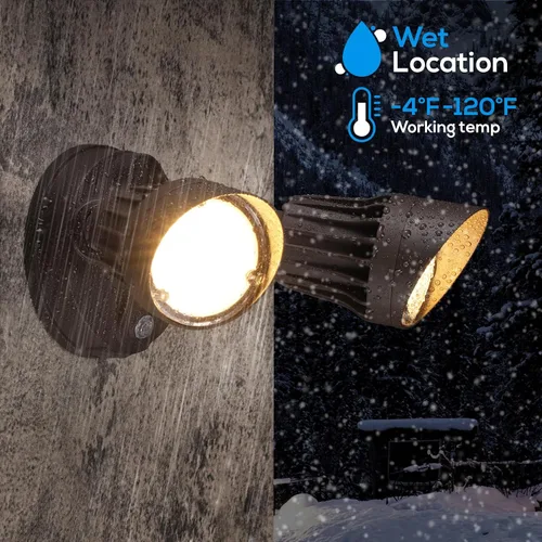 Miniatura 5 de Luces nocturnas reflectoras LED / Luces de seguridad LED para exteriores, LHSCT-20WR50PS-BRZ, 20.0watts, 120.00 volts