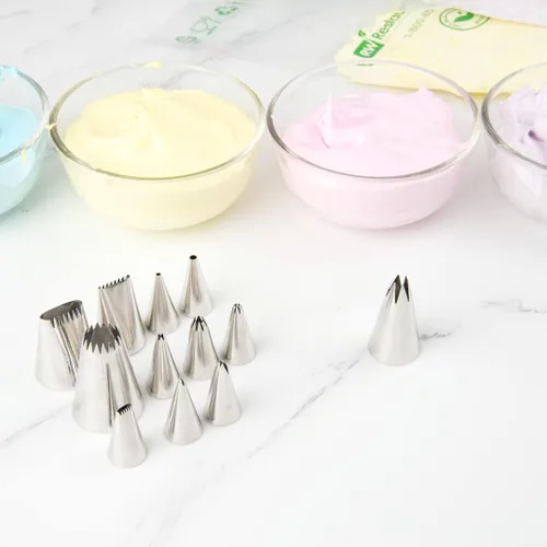 Miniatura 5 de Restaurantware Pastry Tek - Punta para decoración de 1 estrella abierta, punta de glaseado de acero inoxidable resistente a abolladuras, apta
