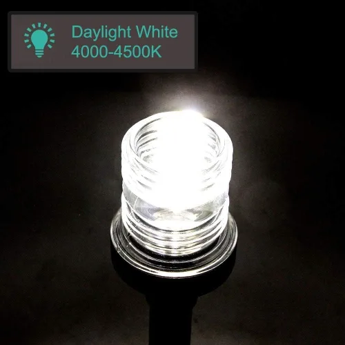 Miniatura 6 de Young Marine - Luz de navegación LED fija para barco, visibilidad de 3 millas náuticas, montaje todo alrededor, 10-24 VDC
