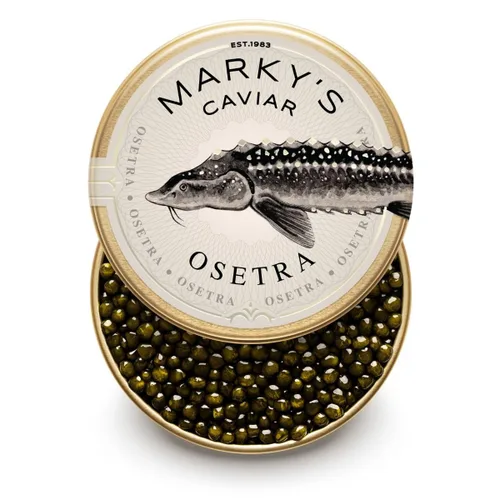 Miniatura 2 de MARKY'S Juego de regalo de caviar caspio – 1 oz / 28 g (paquete de 3) x Beluga Hybrid Caviar, Privat Stock Almas Osetra, Osetra Royal Amber Caviar