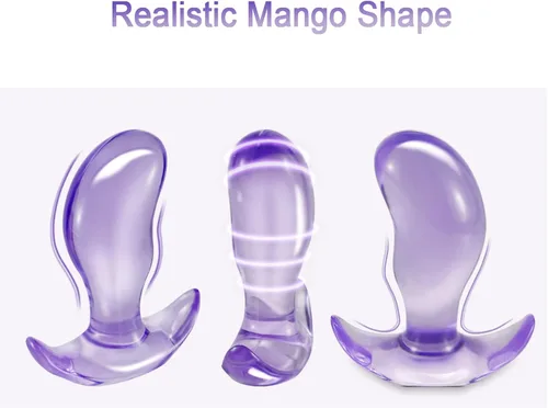 Miniatura 6 de Tapones anales realistas de mango, consoladores flexibles de masaje de próstata de 6 pulgadas para mujeres y hombres