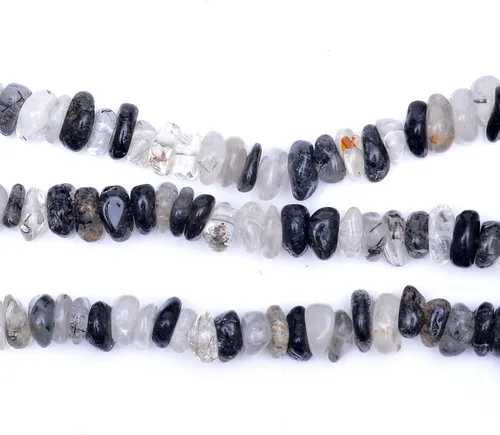 Miniatura 3 de 100 piezas de cuentas de piedras preciosas naturales para hacer joyas, 0.5 pulgadas, redondas irregulares, cuentas de cristal sueltas perforadas