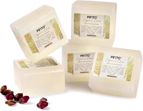Miniatura 8 de Pifito Base de jabón transparente para derretir y verter (2 libras) │ Base de jabón de glicerina 100% natural prémium │ Suministros de lujo
