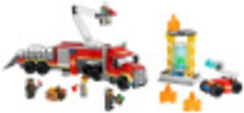 Miniatura 2 de LEGO City Fire Command Unit 60282 Kit de construcción; divertido juego de construcción de juguete de bombero para niños, nuevo 2021 (380 piezas)