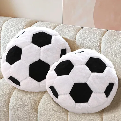 Miniatura 9 de Almohada de baloncesto de felpa para deportes, almohada de baloncesto, almohada mullida para sofá, decoración de habitación, cojín suave con diseño