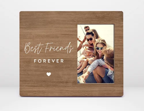 Miniatura 10 de Orchroma Marco de Fotos Best Friend Forever, Regalos de Amistad a Larga Distancia para Mujeres BFF Mejores Amigas, Marco de Fotos 4x6 (Gris)