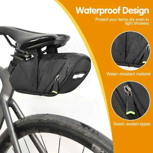 Miniatura 3 de Kit de Reparación de Bicicleta, Bolsa de Reparación de Bicicleta con Bomba de Neumáticos, Kit de Herramientas de Bicicleta para Viajes de Camping