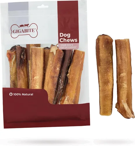 Miniatura 10 de GigaBite Bully Sticks - Golosinas masticables para perros totalmente naturales, sin olor y cuero crudo, masticables de larga duración con alto