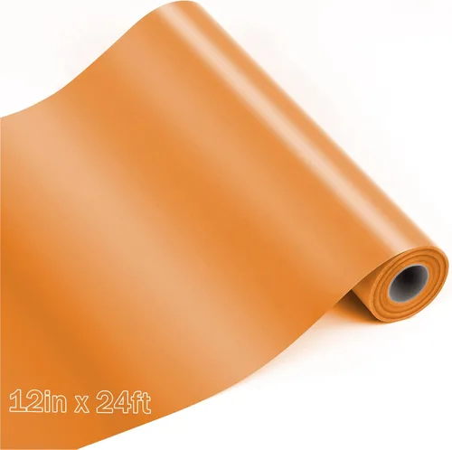 Flasoo Rollos de vinilo de transferencia de calor, vinilo HTV para planchar de 12 pulgadas x 24 pies para camisas, compatible con todas las máquinas