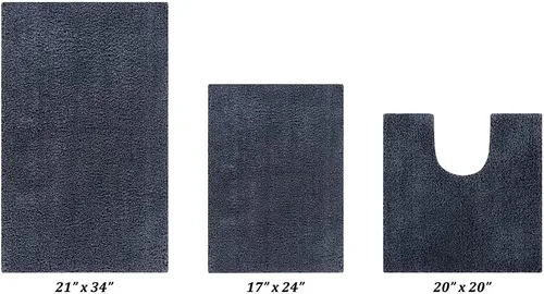 Miniatura 14 de Better Trends Micro Collection - Tapetes de baño, alfombra suave, alfombra de felpa absorbente, alfombra de baño 100% poliéster para suelo de baño