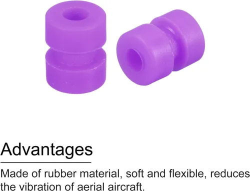 Miniatura 4 de MECCANIXITY Bolas de goma antivibración RC para control remoto F4 F7 controlador de vuelo M2x5.0.236 in bolas de absorción de impactos (púrpura)