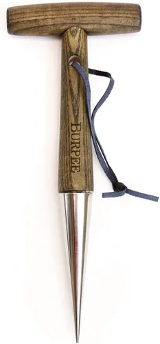 Miniatura 9 de Burpee - Pala de acero inoxidable resistente, herramienta para jardinería Nuez